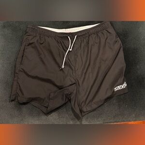 HUGO Men's Charcoal Swim Trunks